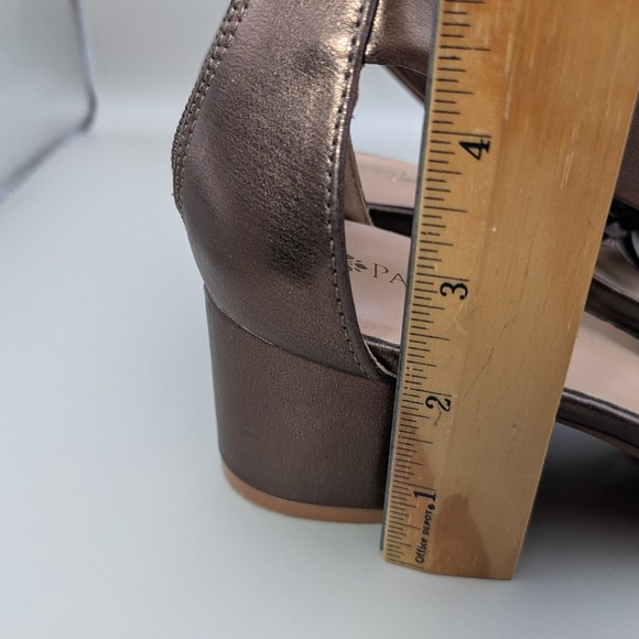 Patrizia By Spring Step Quinteel Floral Copper Dark Blue Open Toe Heels‎ Size 9 - Picture 11 of 11